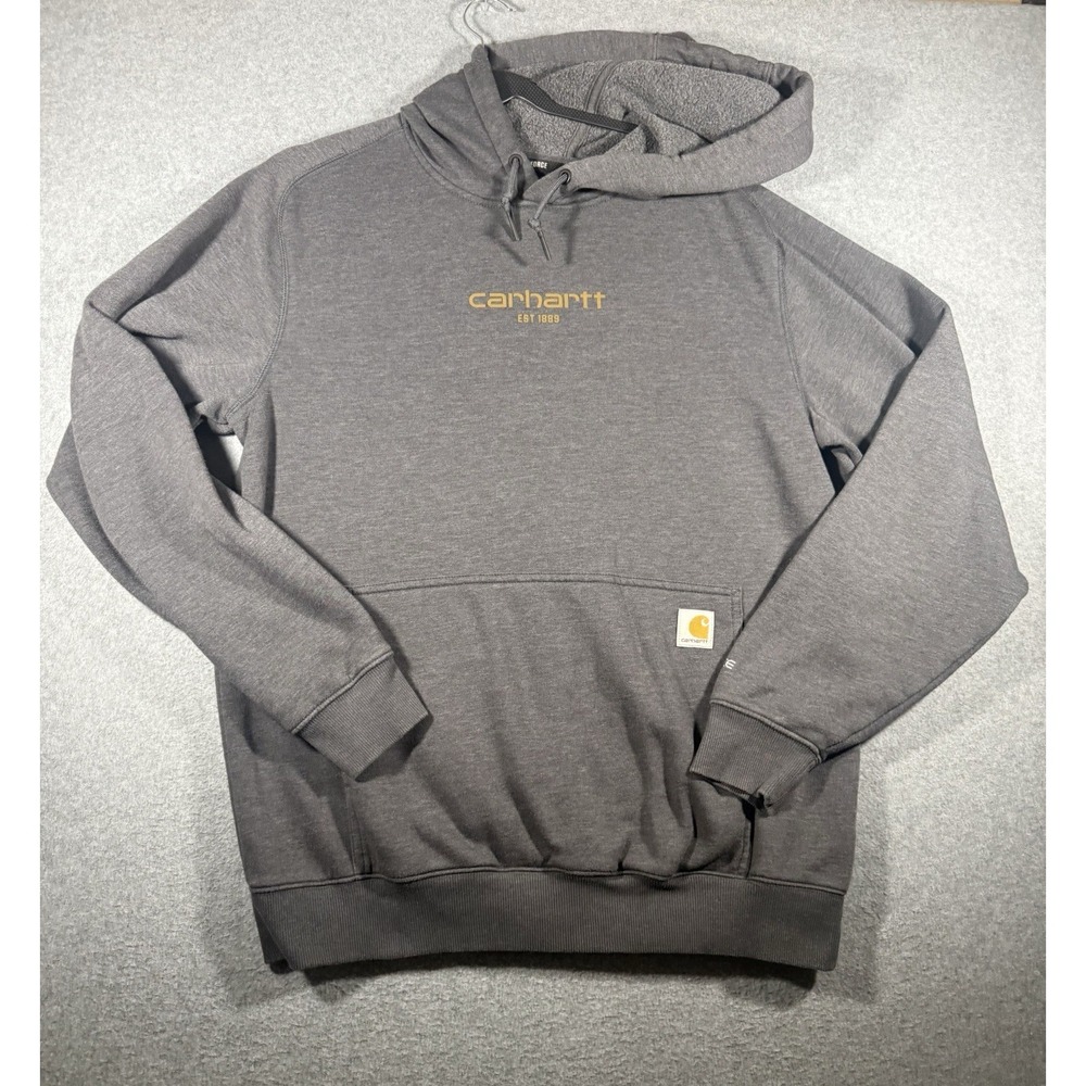 Carhartt Force Relaxed Fit Lightweight Logo Graphic Sweatshirt Asphalt Heather M